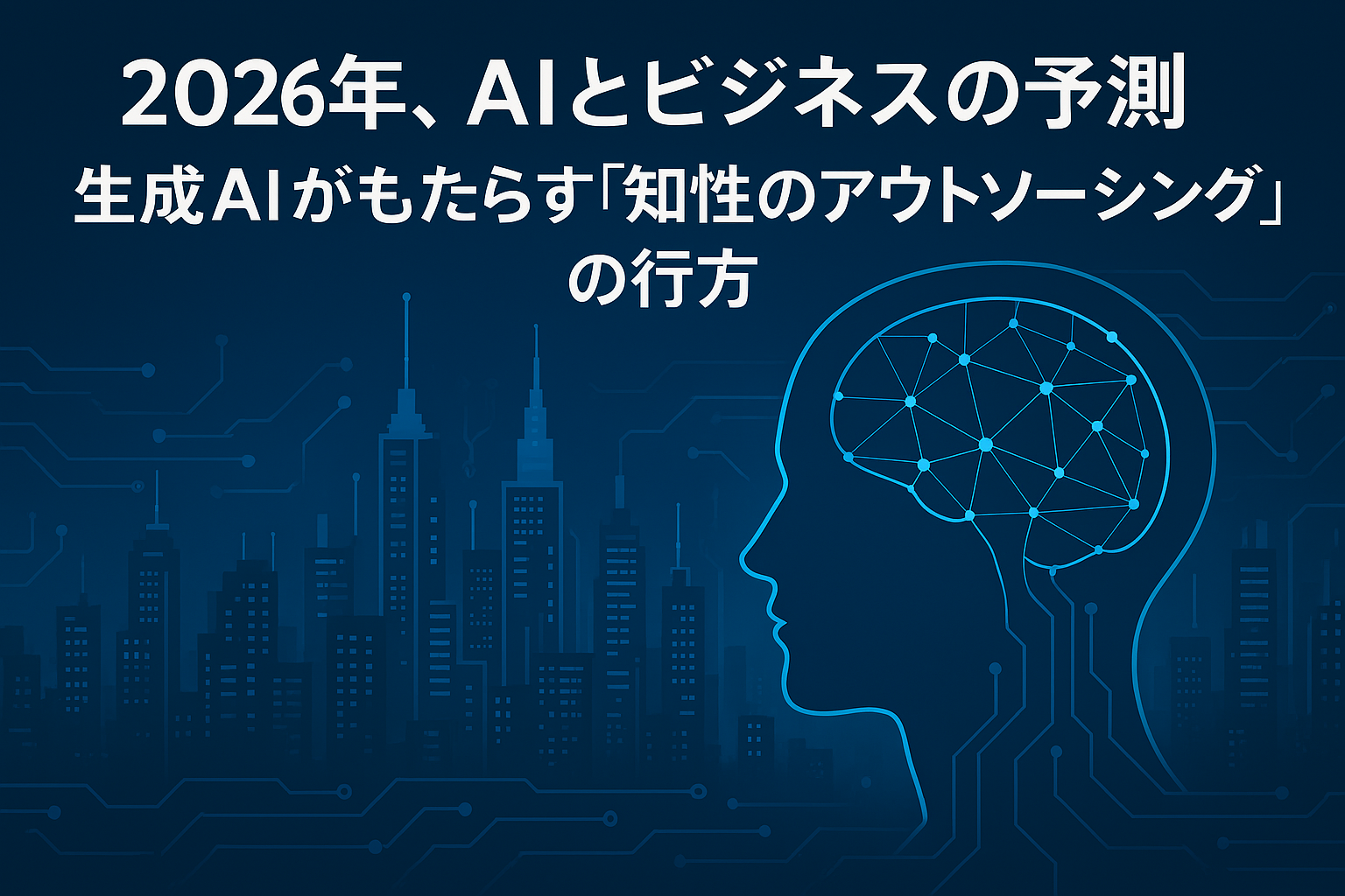 2026年、AIとビジネスの予測：生成AIがもたらす「知性のアウトソーシング」の行方